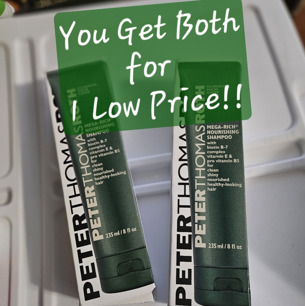 PETER THOMAS ROTH Mega-Rich Shampoo (235ml/8 fl.oz.) YOU GET BOTH! - Picture 1 of 10